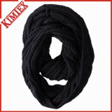 Winter Warm Colorful Acrylic Knitted Infinity Scarf