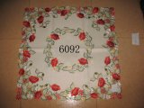 6092 Red Color Embroidery Table Covers