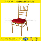 Iron Chiavari Chair with Red Fixed Cushion Wedding Chair