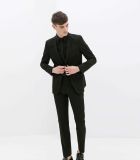 2017 Navy Business Suits, Notch-Lapel Custom Men Suit