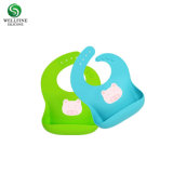 Easily Clean BPA Free Waterproof Silicone Baby Bib with Customized