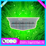 OEM Flat Type Membrane Switch Embossed Button with LED Display Panels