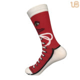 Men's Red Shoe Special Design Cotton Sock
