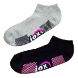Men Women Cotton Anti-Slip Sports Socks for Trampoline (as-08)