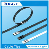 Black Regular Stainless Steel Ball Lock Cable Ties