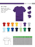 Promotional 180GSM Cotton T-Shirts in Short Sleeve