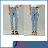 Girl Blue Jeans Chino Sport Style Twill Pants (JC1406)