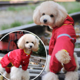 Small Dog Teddy Raincoat Red Colour Pet Jacket Pet Products Waterproof Dog Coats and Jackets Supply