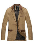 Men's Slim Fit Casual Premium Blazer Jacket Khaki