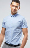 Slim Shirt with Stretch in Blue
