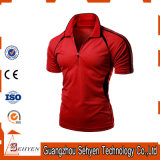 China Factory Fashion Elastic Red Polo Tshirt for Men
