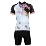 Flowers Series Women Short Sleeve Sport Wears for Summer Cycling Jersey