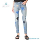 2017 New Design Ladies Boyfriend Light Blue Denim Jeans by Fly Jeans