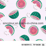 Watermelon Knitted Print 80%Polyamide 20%Elastane Fabric for Swimwear