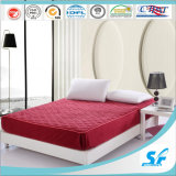 Solid Color Quilted Mattress Pad with Skirt Cotton Mattress Protector