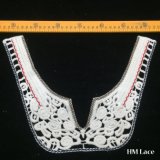 34*25cm Latest Neckline Applique Embroidery Cotton Lace Collar for Lady Blouse U V Shape Hm2045