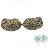 Wholesale Leopard Print Backless Strapless Sexy Adhesive Bra for Party