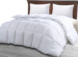 King Comforter Duvet Insert White - Quilted Comforter with Corner Tabs - Hypoallergenic, Plush Siliconized Fiberfill, Box Stitched Down Alternative Comforter