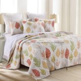 Cotton Rotary Print Quilt in Natural (DO6041)