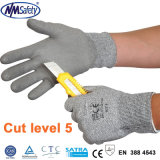 Nmsafety DMF Free PU Coated Cut Resistant Work Safety Glove