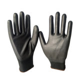 13gauge Polyester Black PU Coated Gloves