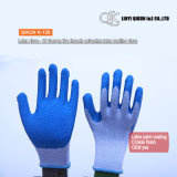 K-128 10 Gauges 5 Threads Polycotton Latex Working Safety Gloves