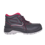 Black Steel Toe Anti Smash Safety Shoes for Working