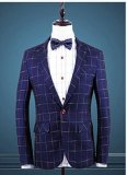 Custom Men Slim Fit Suits / Check Mens Tailored Suit / Made to Measure Suits