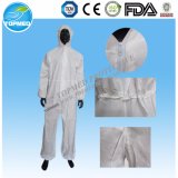 Disposable Waterproof Coveralls with Hood and Boots, Full Protection
