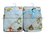 Printed Mirco Mink Solid Sherpa Baby Blanket