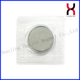 Neodymium Magnet Button with PVC Film, Single Side Magnetic