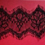 Black Simple Pattern Net Eyelash Lace for Evening Gowns/ Dresses/ Dance Costumes