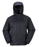 PU Waterproof Black Raincoat