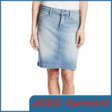 Light Color Women Straight Denim Skirts (JC2016)