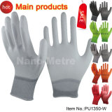 Nmsafety Nylon Fabric Shell Coated PU Assembly Work Glove