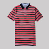 China T Shirt Manufacturers Stripe 100 Cotton Polo Shirt for Men