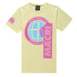 Latest Fashion Mens Yellow T Shirt with Printing