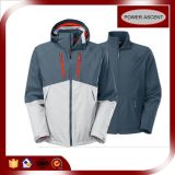 High Quality OEM Nylon Softshell 3-in-1 Jacket