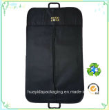 Custom Logo Printing Black Eco PP Non Woven Suit Cover Bags