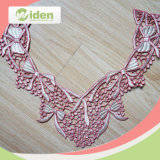 Embroidery Polyester Collar Lace Pink Color 3D Neck Lace