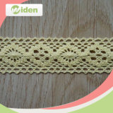 Eco-Friendly Yellow Cotton Crochet Lace Material