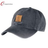 Organic Cotton Unconstructed Dad Hat with Leather Patch (65050099)