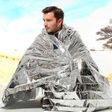Outdoor Water Proof Emergency Survival Rescue Blanket Foil Thermal Space First Aid Sliver Rescue Curtain Military Blanket