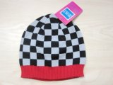 Kid's Fashion Colorful Check Knitted Hat & Scarf for Winter