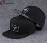 Classic Snapback Hat with Woven Patch