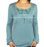 Ladies Round Neck Long Sleeve Sweater by Knitting (11SS-087)