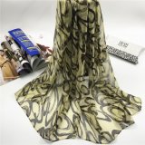 2017new Style 100%Polyester Faux Silk Colored Ribbon Flying Degital Print Scarves