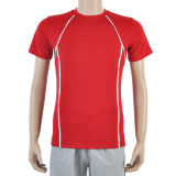 Dry Fit 100% Polyester Sports Shirts with Piping