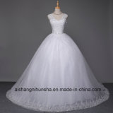 Deep V-Neck Lace Bridal Dress Long Robe Wedding Dress