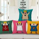 Lovely Cartoon Doll Digital Printed Cushion Cover for Home Decoration (35C0246)